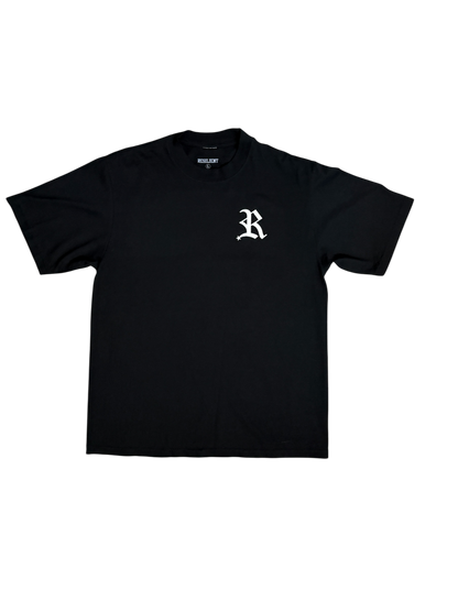 black Oversized Tab 1 T-shirt