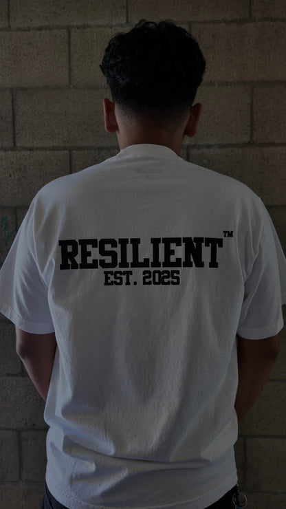 White Oversized Tab 1 T-shirt